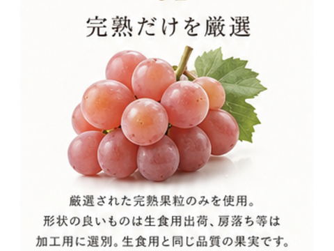 完熟ぶどうそのままスムージー 200g(冷凍)/クイーンニーナ&シャインマスカット※信州の環境にやさしい農産物認証