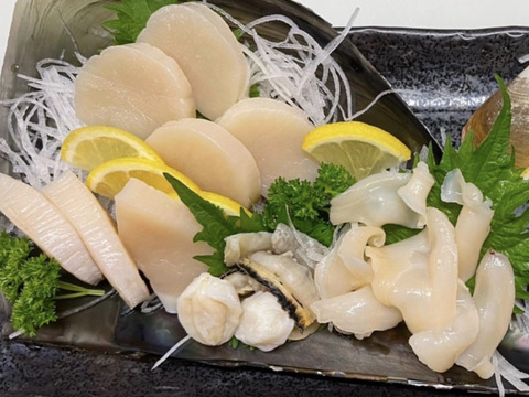 日間賀島産【天然 平貝（タイラギ）】
春が旬，貝柱，貝紐，玉｜刺身用・寿司ネタ・高級貝・産地直送|下処理済発送‼︎4枚