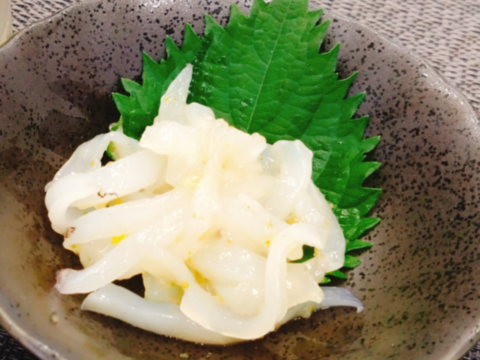 贅沢アオリイカ使用　長崎県産イカの柚子塩辛　80g×3個セット