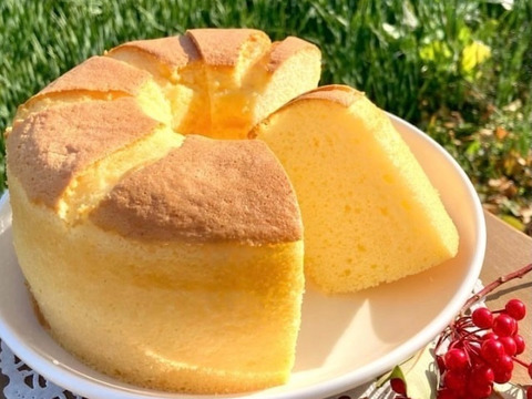 米粉の柔らかしっとりシフォンケーキ （グルテンフリー）
