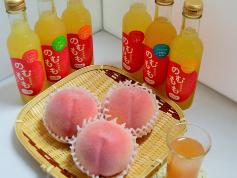 桃ジュース のむもも100 ジュース飲み比べセット 6本入り 福島県産 食べチョク 農家 漁師の産直ネット通販 旬の食材を生産者直送