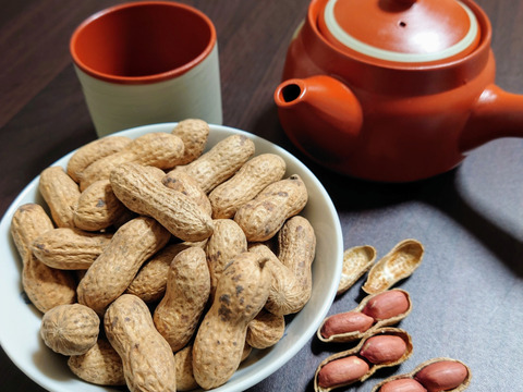 〜種まきから焙煎まで〜千葉県産煎り莢落花生　180g×2p