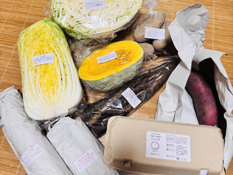 【北海道発】平飼い鶏の有精卵10個＆季節の有機野菜セット【予約受付中】【たまご抜きOK】