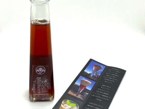 【冬ギフト】ブルーベリービネガー 120ml × ２色セット【環境とカラダにやさしいソーラーシェアリング栽培ブルーベリー使用】