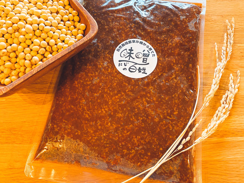 自然栽培農家が種から育てた「米味噌」700g