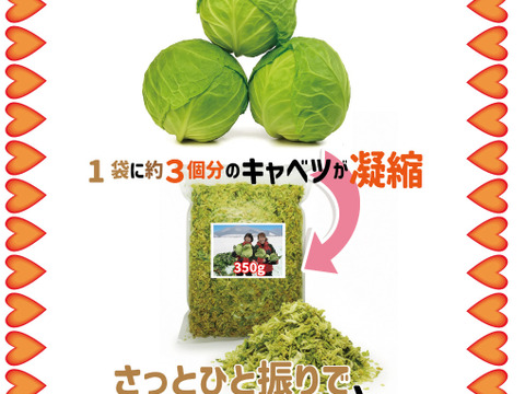 国産 乾燥キャベツ  350g ブドウ糖などの添加物一切不使用 乾燥野菜 アウトドア キャンプ スープ 保存食 時短 岡山 蒜山高原産