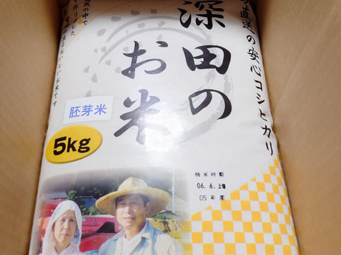 【令和6年度産】★季節の野菜プレゼント付★【胚芽米5キロ】健康志向の方に人気！ふっくら・もちもち✴︎〜冷めても美味しい〜千葉県産コシヒカリ【深田のお米】〜ホッとするお米あなたの食卓に〜