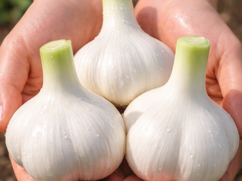 【農家体験！】にんにくの王様　青森にんに『白玉王』の“生”にんにく特大玉2kg
「生にんにく、食べたことありますか？」【贈答用～特別に感謝している人への特別な贈り物～】