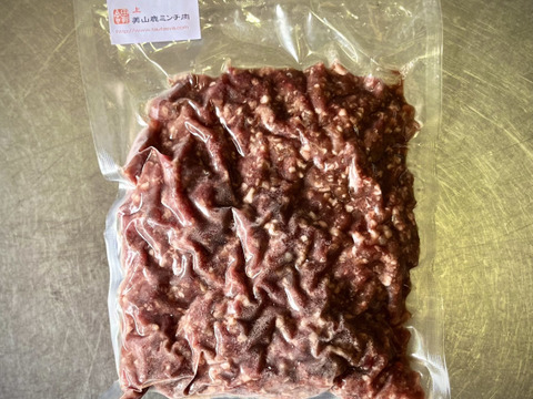 【猟期中 季節限定！】京都美山鹿のAランクミンチ肉【1パック500g】