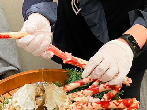 【訳あり】面に傷アリ！お得な高足ガニ1.1kg（3人用）