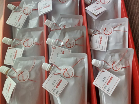 甘～い「はるか」りんごジュース（パウチ入り１０袋）化粧箱入り