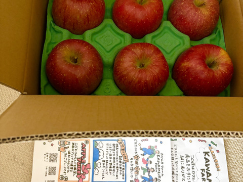 大玉から順に発送‼️とことん味にこだわりました💪😊🍎青森県産葉取らず完熟ふじ約6kg‼️