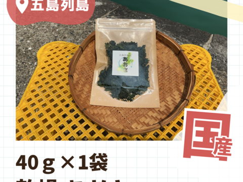 五島列島産 乾燥あおさ チャック付き!! 40g×1袋