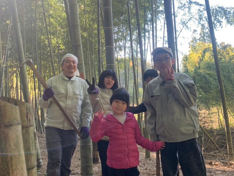 〜朝掘タケノコ4㎏（3本〜5本）〜鮮度抜群、香り豊かで みずみずしくエグミが少ない！