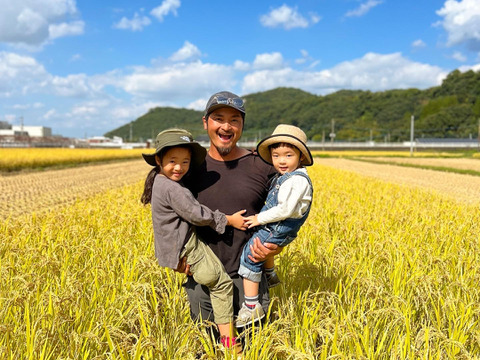 【 玄米 2kg 】天寿米 (栽培期間中農薬化学肥料不使用)