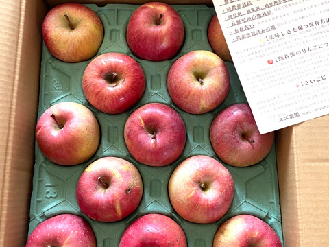 味濃い甘い！サンふじ★無肥料.農薬節約30%〜.除草剤.摘果剤.摘葉剤不使用★【10kg箱】
玉数指定不可/予約販売開始！/家庭用/りんご