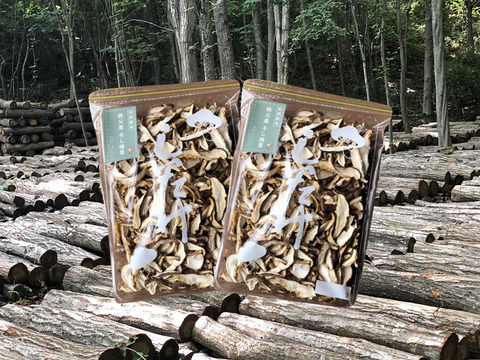 秩父産 天然原木栽培 干し椎茸🍄　スライス100ｇ 2袋セット