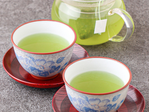 【抹茶入り】 色よし。味よし。深蒸し茶 緑茶 紐付きティーバッグ (3g×15)