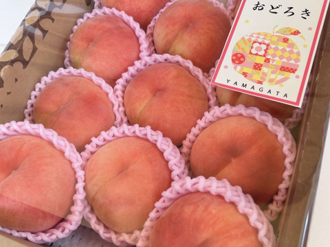 硬め好きな方に‼️山形県産白桃おどろき【3キロ中玉】