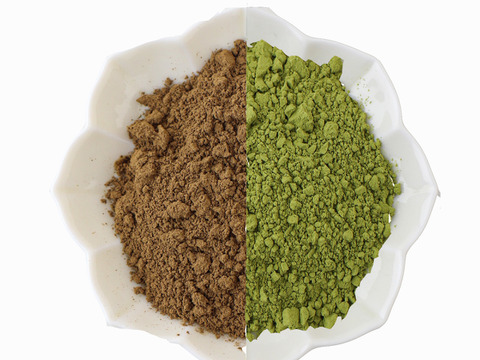 【3袋セット】粉末緑茶100g  ほうじ茶パウダー 100g 各3袋セット