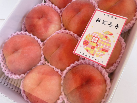 硬め好きな方に‼️山形県産白桃おどろき【3キロ大玉】