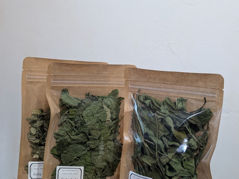 ドライエキナセアリーフ10g、ドライゴツコラ7g×2pac