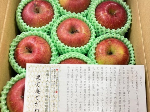 ☆化学農薬不使用☆サンふじ８〜１２玉