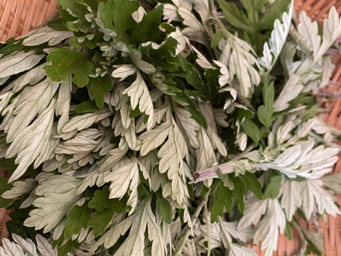 乾燥よもぎ20gと製菓用米粉500g