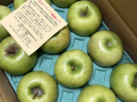 グラニースミス（約2.7㎏）9～14玉
欧米で青りんごといえばこれ　アップルパイにおすすめ
