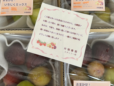 おまかせ！いちじくミックス　約320g×4P