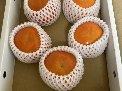 【希少】九度山の富有柿★★★秀品２Ｌ以上の大玉５～７個入り (約２kg)【化粧箱入り】【除草剤不使用】【節減対象農薬：当地比４～５割減】