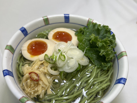 【限定商品】ケールandお野菜中華麺【ケール200gとケール入り半生中華麺120g✖️5袋】