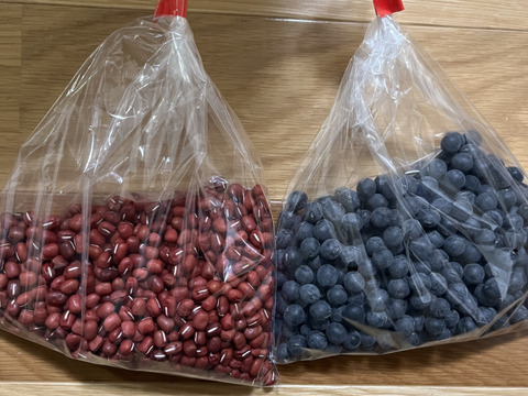 黒大豆250g＋大納言小豆　250g  丹波篠山産