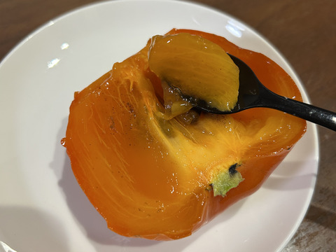 だいしろ柿用渋柿。ゼリーみたいな食感。冷やして美味しい！約2kg(5〜6個)