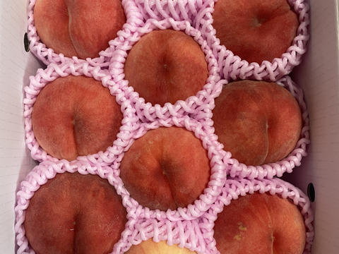 まるせい果樹園の桃【まどか】2㎏箱　自家用　ご贈答用向け　(6～11玉入り)   mm2