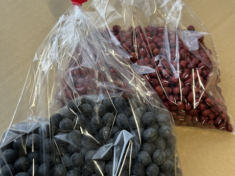 黒大豆250g＋大納言小豆　250g  丹波篠山産