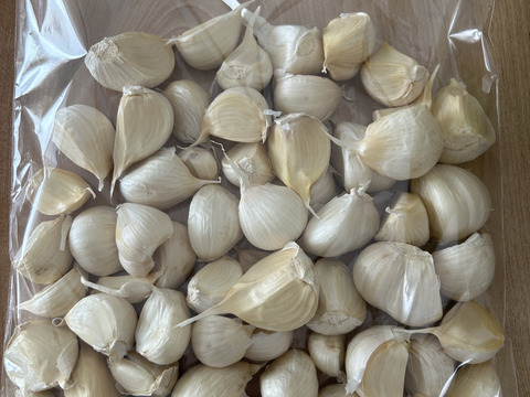 青森にんにく 訳ありバラ500g お得 ホワイト六片 家庭用：青森県産の