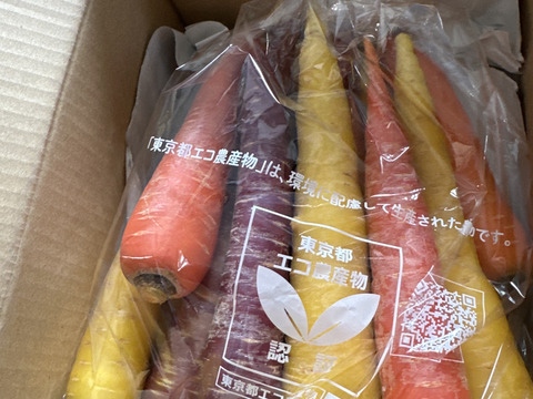 ’'ノウフク’’  食卓を彩る！カラフル人参　1kg　東京エコ100認証取得