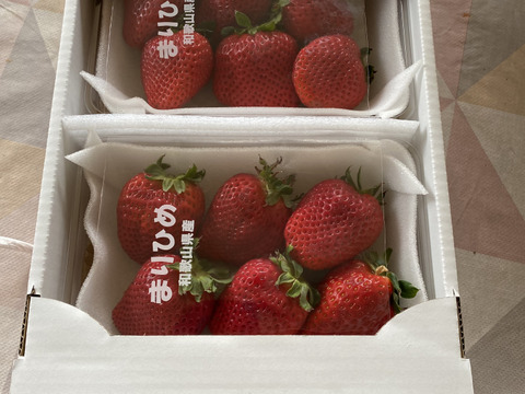 朝採りいちご　まりひめ　デラックスサイズ