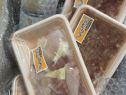 【福袋】 青森シャモロック 福袋セット 地鶏鍋もできる中人数セット つみれ200g×2、正肉200g×2、塩スープ1本 【冬ギフト】