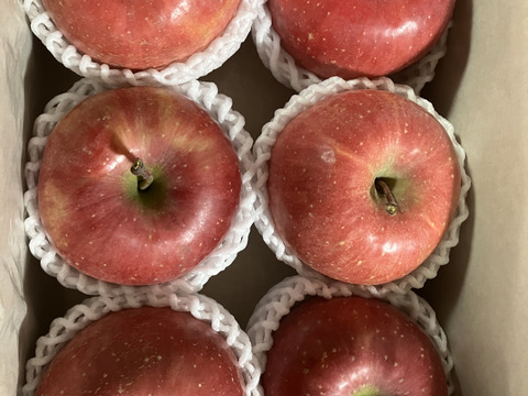 ギフト　樹上完熟サンふじ約2キロ6玉入　贈答品