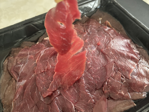 【母の日ギフト】エミューしゃぶしゃぶ『高たんぱく・高鉄分・低カロリー』ヘルシーなスライス 380ｇ