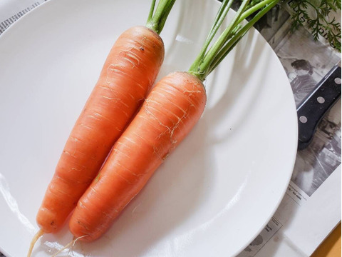 甘さ多めの寒じめ有機人参　3Kg