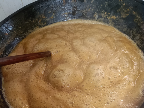 希少な手作り純黒糖！瀬戸内・大三島産(150g×2p)