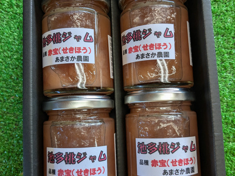 池多産桃ジャム120ｇ4個入り(２品種）