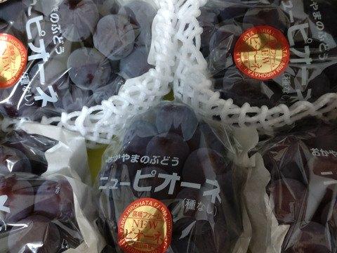 家庭用ピオーネ2㎏箱（4房～6房）（クール便対応）　（商品コード；　PIONE20B-C）