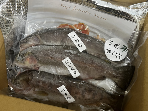 お料理やキャンプに！３種の川魚食べ比べセット