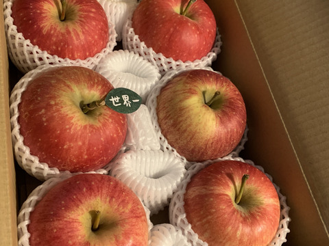 🍎希少品種🍎世界一約3キロ 6～7玉入り 青森りんごID168643