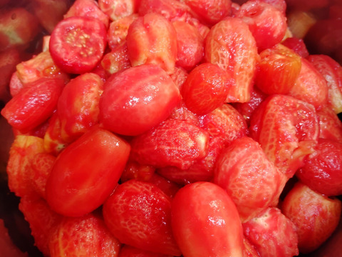 【太陽さんさん露地トマト1.6㎏～】加熱調理専用サンマルツァーノ400g以上×４パック。