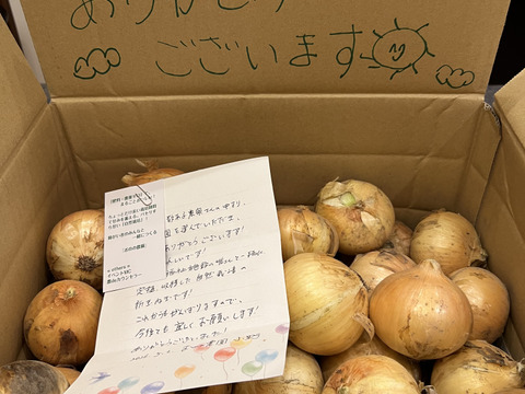 まるごとおいしい！愛情たっぷり、肥料、農薬不使用の自然栽培新玉ねぎ(10㎏)